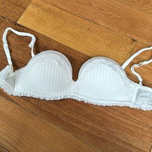 White Push Up Bra